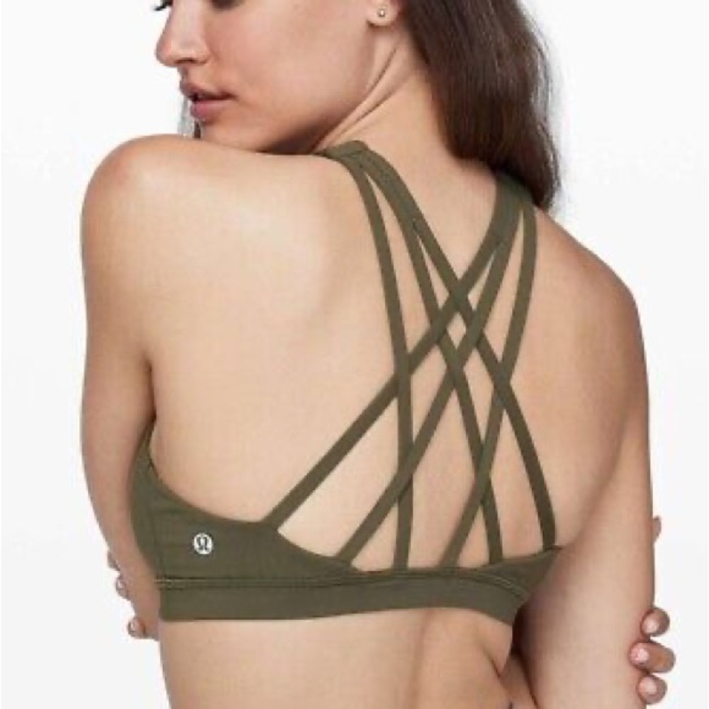 Lululemon Free To Be Serene Bra Strappy back 
Size 12